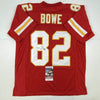 Autographed/Signed Dwayne Bowe Kansas City Red Football Jersey JSA COA by Hall of Fame Sports Memorabilia