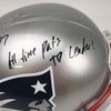 Autographed/Signed Rob Gronkowski Inscribed New England Patriots Full Size FS F/S Replica Football Helmet Beckett BAS COA
