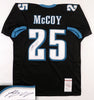 Autographed/Signed LeSean McCoy Philadelphia Eagles Custom Jersey JSA COA
