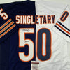 Autographed/Signed Mike Singletary HOF 98 Chicago Split Football Jersey JSA COA