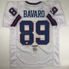 Autographed/Signed Mark Bavaro New York White Football Jersey JSA COA