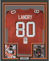Framed Autographed/Signed Jarvis Landry 35x39 Cleveland Orange Football Jersey JSA COA
