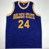 Autographed/Signed Rick Barry Golden State Blue Basketball Jersey JSA COA