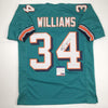 Autographed/Signed Ricky Williams Miami Teal Football Jersey PSA/DNA COA