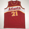 Autographed/Signed Dominique Wilkins Atlanta Red Basketball Jersey PSA/DNA COA