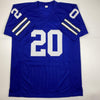 Autographed/Signed Mel Renfro HOF 96 Dallas Blue Football Jersey JSA COA