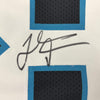 Framed Autographed/Signed Thomas Davis Sr. 35x39 Carolina Black Football Jersey JSA COA