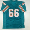 Autographed/Signed Larry Little HOF 93 Miami Teal Stat Football Jersey JSA COA