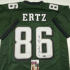 Autographed/Signed Zach Ertz Philadelphia Green Football Jersey JSA COA