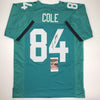 Autographed/Signed Keelan Cole Jacksonville Teal Football Jersey JSA COA