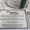 Autographed/Signed Tua Tagovailoa Miami Dolphins Football Mini Helmet Fanatics COA