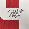 Framed Autographed/Signed Nick Bosa 35x39 San Francisco Red Football Jersey JSA COA