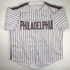 Autographed/Signed Steve Carlton Philadelphia Pinstripe Baseball Jersey JSA COA