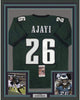Framed Autographed/Signed Jay Ajayi 35x39#26 Philadelphia Eagles Green Football Jersey JSA COA