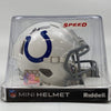 Autographed/Signed Jonathan Taylor Indianapolis Colts Football Mini Football Helmet Fanatics COA