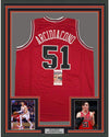 Framed Autographed/Signed Ryan Arcidiacono 35x39 Chicago Red Basketball Jersey JSA COA