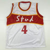 Autographed/Signed Spud Webb Atlanta White Basketball Jersey JSA COA