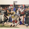 Autographed/Signed Mario Manningham New York Giants Super Bowl Catch 16x20 Football Photo JSA COA