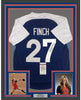 Framed Autographed/Signed Jennie Finch USA 35x39 Blue Team United States Softball Jersey JSA COA