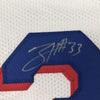 Framed Autographed/Signed Tobias Harris 35x39 Philadelphia White Basketball Jersey JSA COA
