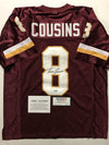 Autographed/Signed Kirk Cousins Washington Burgundy Football Jersey TRISTAR COA
