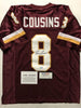 Autographed/Signed Kirk Cousins Washington Burgundy Football Jersey TRISTAR COA