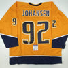 Autographed/Signed Ryan Johansen Nashville Yellow Hockey Jersey PSA/DNA COA by Hall of Fame Sports Memorabilia