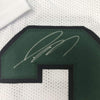 Framed Autographed/Signed Jamal Adams 35x39 New York White Football Jersey JSA COA