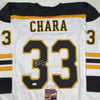 Autographed/Signed Zdeno Chara Boston White Hockey Jersey JSA COA