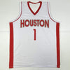 Autographed/Signed John Wall Houston White Basketball Jersey JSA COA