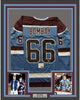 Framed Autographed/Signed Emilio Esteves Gordon Bombay 35x39 D2 The Mighty Ducks Minnehaha Waves Hockey Jersey PSA/DNA COA