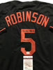 Autographed/Signed Brooks Robinson Inscribed HOF 83  Baltimore Orioles Black Baseball Jersey JSA COA