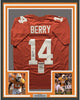 Framed Autographed/Signed Eric Berry 35x39 Tennessee Volunteers Orange College Football Jersey JSA COA
