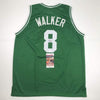Autographed/Signed Kemba Walker Boston Green Basketball Jersey JSA COA