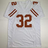 Autographed/Signed Cedric Benson Texas White College Football Jersey JSA COA