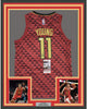 Framed Autographed/Signed Trae Young 35x39 Atlanta Red Basketball Jersey JSA COA