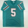 Autographed/Signed Sean Young Ray Finkle Miami Teal Ace Ventura Movie Football Jersey PSA/DNA COA by Hall of Fame Sports Memorabilia