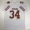 Autographed/Signed Ricky Williams 1998 Heisman Texas Longhorns White Football Jersey JSA COA