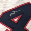 Autographed/Signed Allen Iverson United States USA White Olympics Basketball Jersey JSA COA