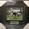 Framed Autographed/Signed Jordan Hicks Tony Romo Hit Philadelphia Eagles 8x10 Football Photo JSA COA