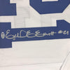 Framed Autographed/Signed Ezekiel Elliott 35x39 Dallas White Football Jersey Beckett BAS COA