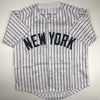 Autographed/Signed Goose Gossage New York Pinstripe Baseball Jersey JSA COA