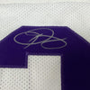 Framed Autographed/Signed Odell Beckham Jr. 35x39 LSU White College Football Jersey JSA COA