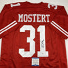 Autographed/Signed Raheem Mostert San Francisco Red Football Jersey JSA COA