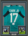 Framed Autographed/Signed DJ D.J. Chark 35x39 Jacksonville Teal Football Jersey Beckett BAS COA