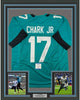 Framed Autographed/Signed DJ D.J. Chark 35x39 Jacksonville Teal Football Jersey Beckett BAS COA