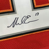 Framed Autographed/Signed Mike Evans 35x39 Tampa Bay Red Football Jersey JSA COA