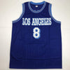 Autographed/Signed Kobe Bryant #8 Los Angeles LA Blue Retro Basketball Jersey PSA/DNA COA