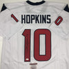 Autographed/Signed DeAndre Hopkins Houston White Football Jersey JSA COA