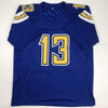 Autographed/Signed Keenan Allen Los Angeles LA Color Rush Blue Football Jersey JSA COA